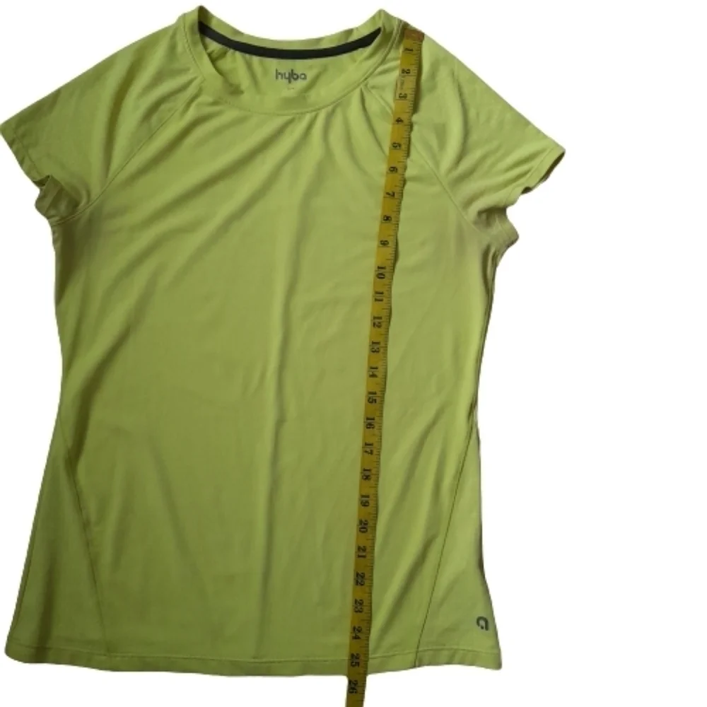 HYBA Top Activewear Running Womens Medium Yellow Neon - Picture 3 of 8
